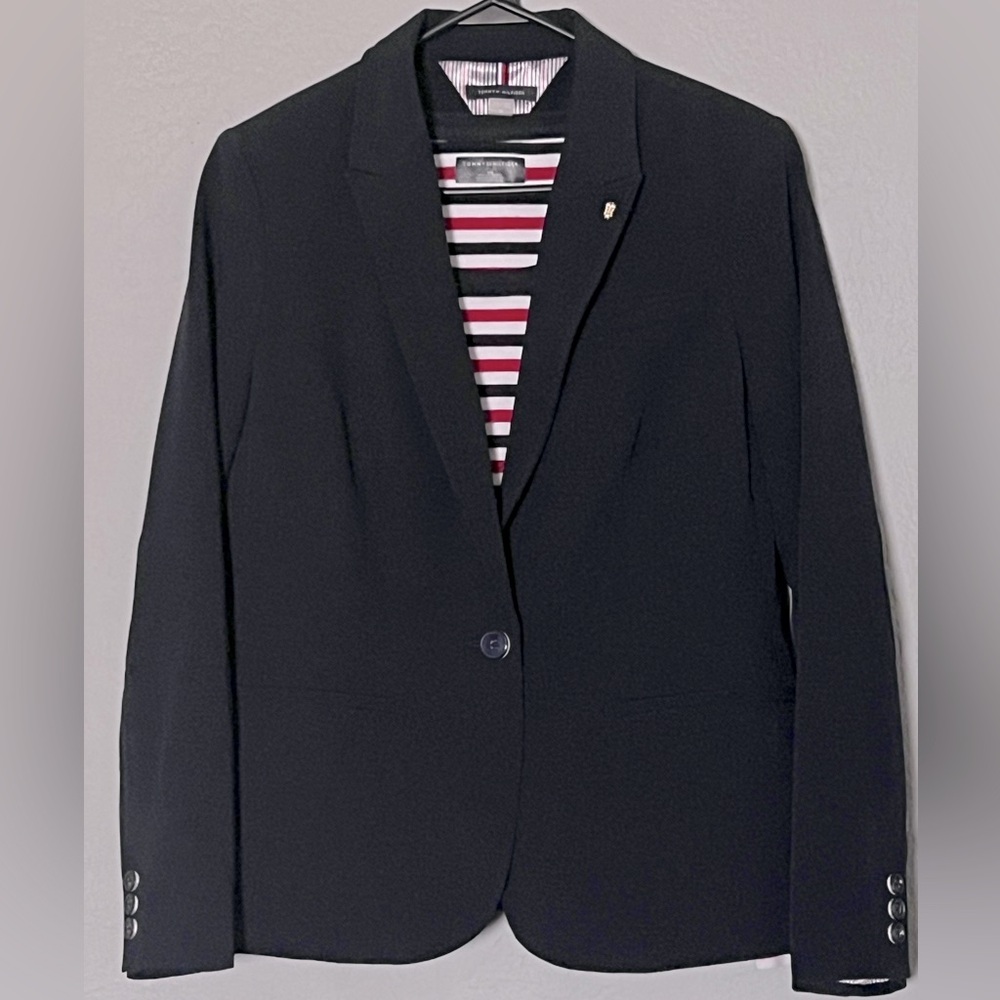 Tommy Hilfiger Classic Blue Blazer Jacket Sz 12 new
